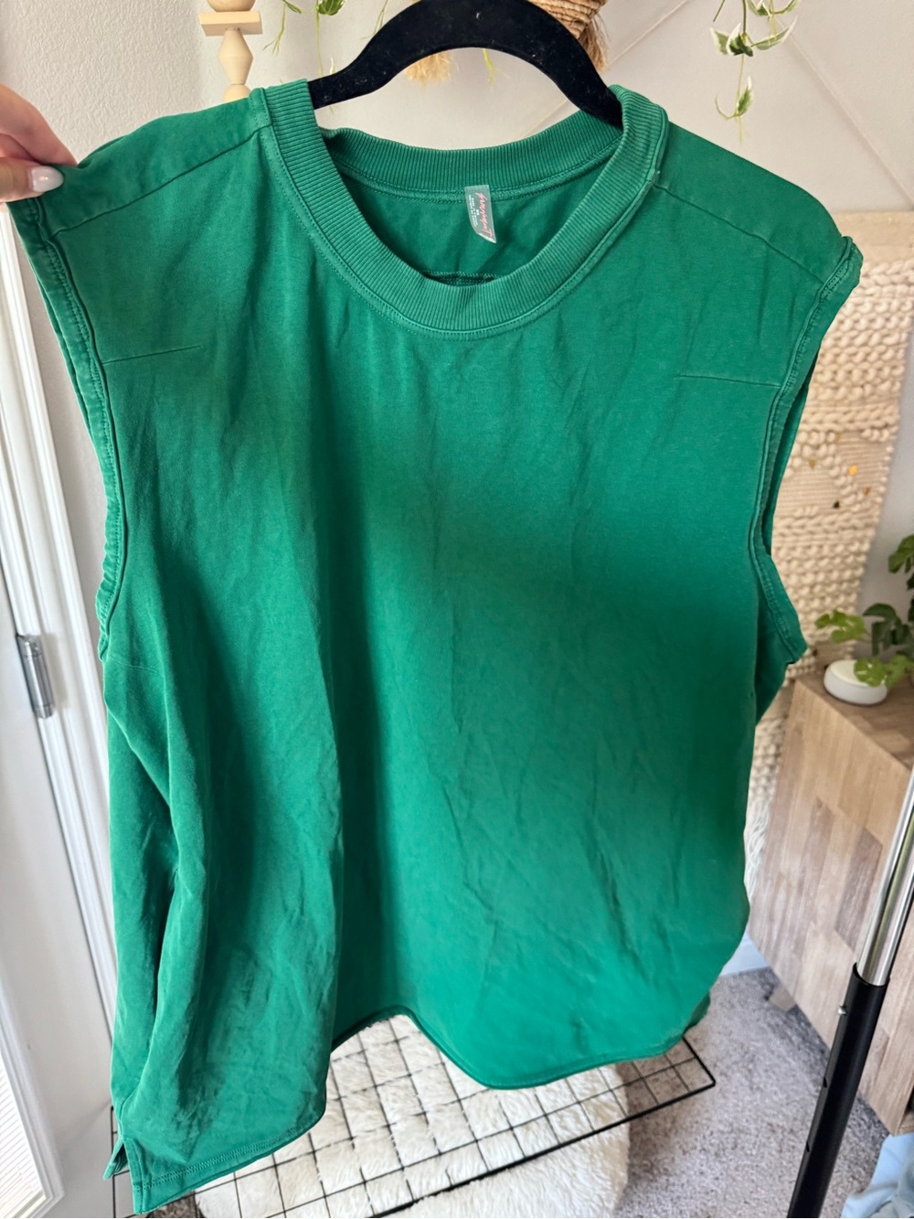 FP Movement by Free People Green Sleeveless Crewneck Tank